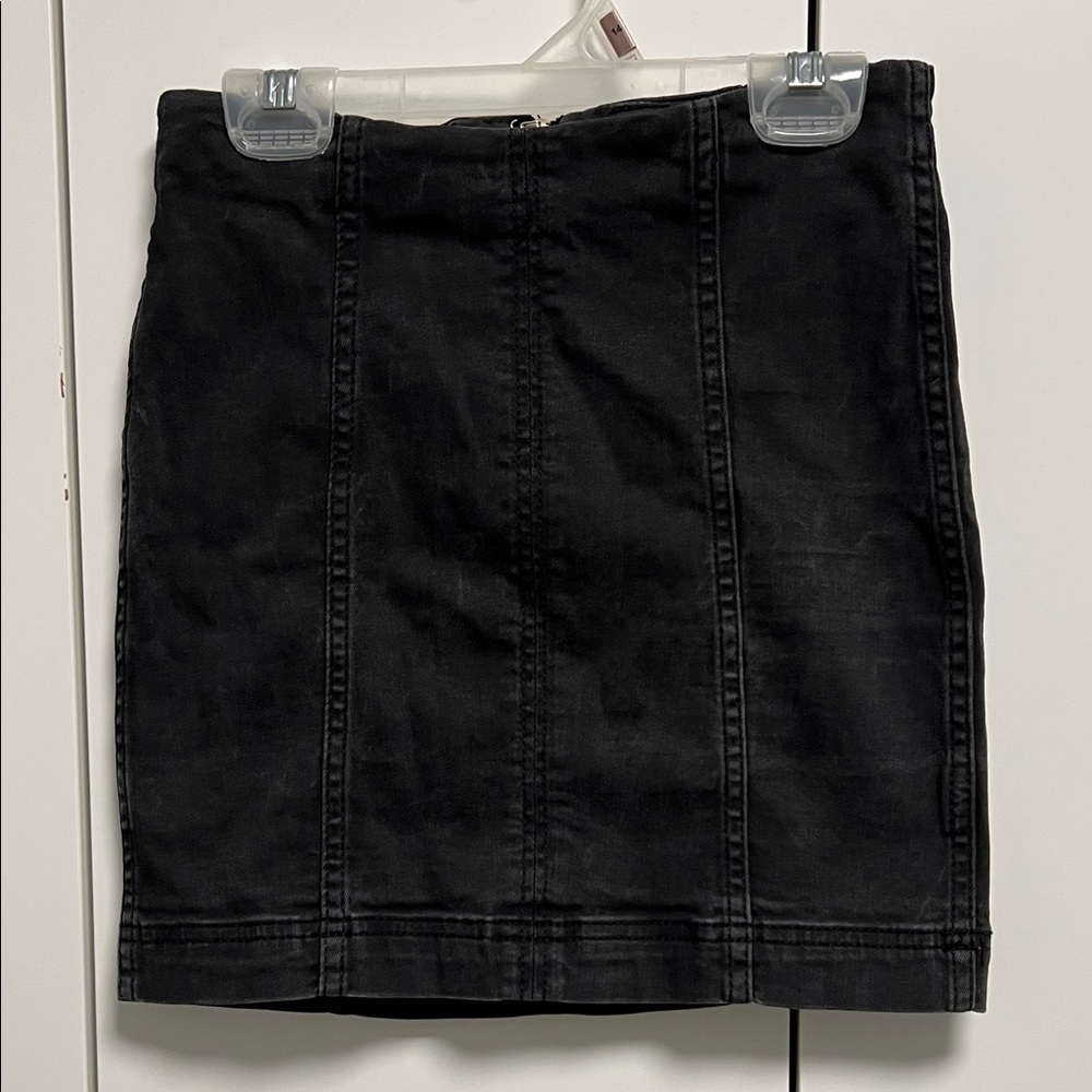Free People Dark Charcoal Pencil Skirt Size 0